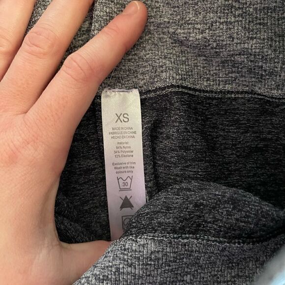 High waist seamless leggings ombré black graywhite - Picture 4 of 7